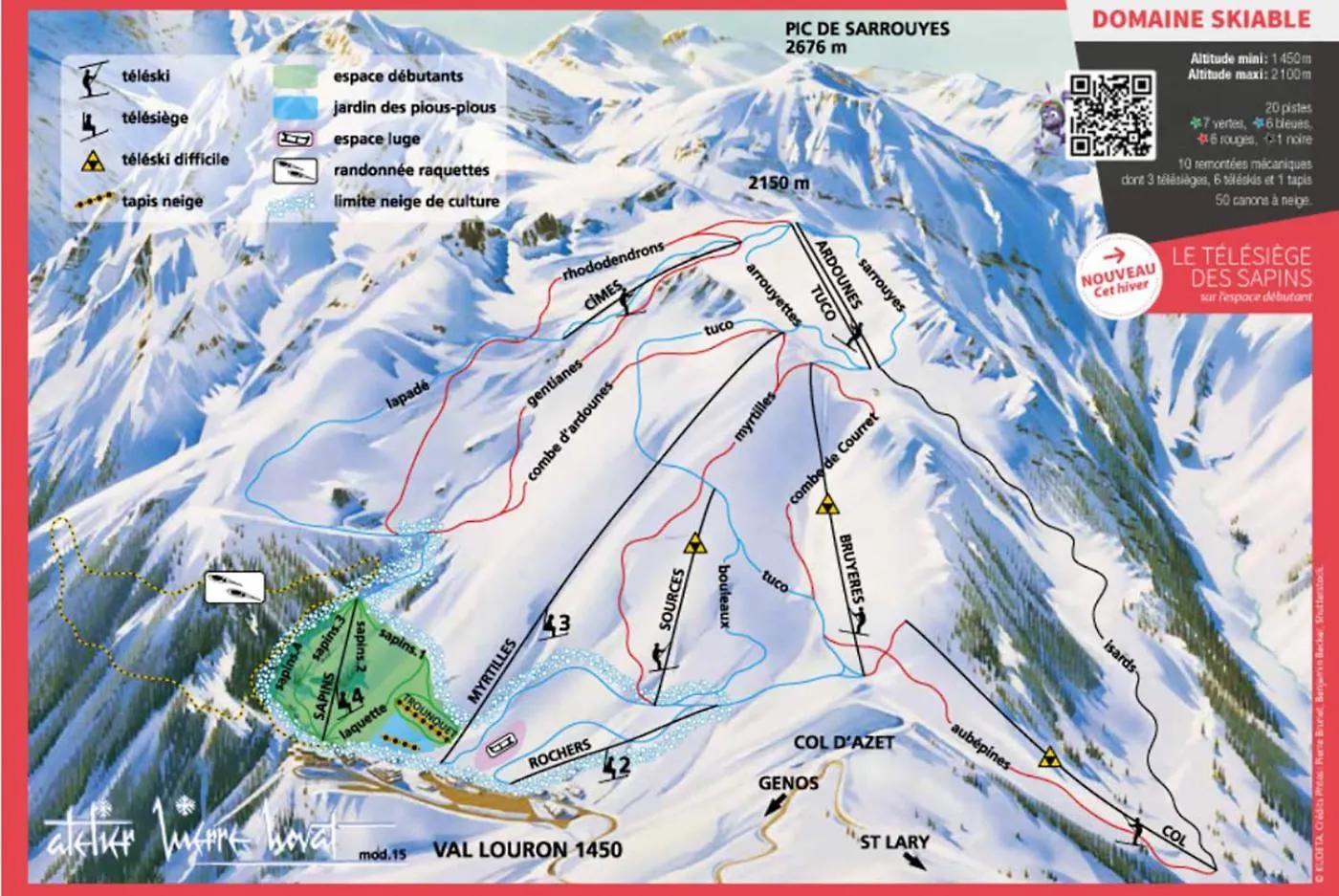 Apartmán Les Gourgs Blancs - 80M Des Pistes - 6 Personnes Génos